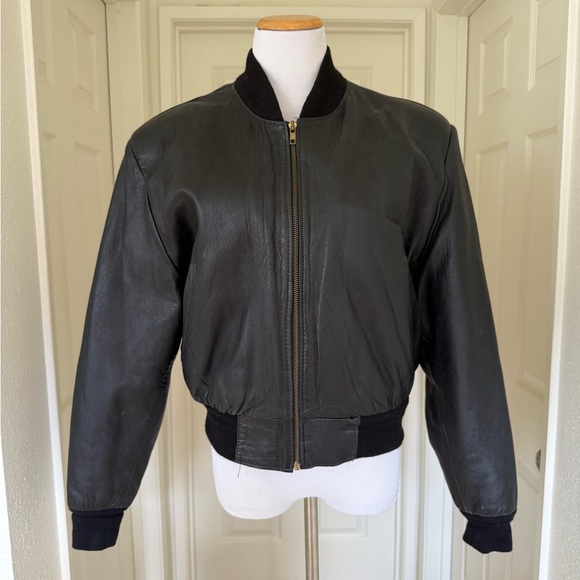 Vera Pelle Italian Leather Bomber Jacket Leather Jackets